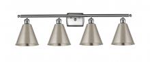  516-4W-SN-MBC-8-SN-LED - Berkshire - 4 Light - 38 inch - Brushed Satin Nickel - Bath Vanity Light