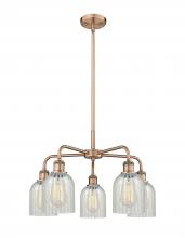  516-5CR-AC-G2511 - Caledonia - 5 Light - 23 inch - Antique Copper - Chandelier