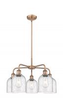  516-5CR-AC-G558-6SDY - Bella - 5 Light - 24 inch - Antique Copper - Chandelier