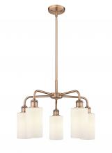  516-5CR-AC-G801 - Clymer - 5 Light - 22 inch - Antique Copper - Chandelier