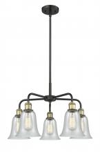  516-5CR-BAB-G2812 - Hanover - 5 Light - 24 inch - Black Antique Brass - Chandelier