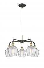  516-5CR-BAB-G462-6 - Norfolk - 5 Light - 24 inch - Black Antique Brass - Chandelier