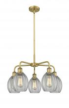  516-5CR-BB-G82 - Eaton - 5 Light - 24 inch - Brushed Brass - Chandelier