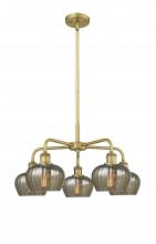  516-5CR-BB-G96 - Fenton - 5 Light - 25 inch - Brushed Brass - Chandelier