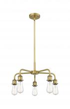  516-5CR-BB - Ballston - 5 Light - 18 inch - Brushed Brass - Chandelier