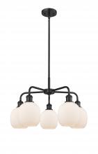  516-5CR-BK-G101 - Belfast - 5 Light - 24 inch - Matte Black - Chandelier