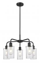  516-5CR-BK-G804 - Clymer - 5 Light - 22 inch - Matte Black - Chandelier