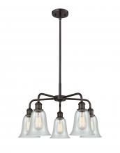  516-5CR-OB-G2812 - Hanover - 5 Light - 24 inch - Oil Rubbed Bronze - Chandelier