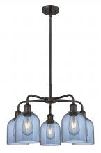  516-5CR-OB-G558-6BL - Bella - 5 Light - 24 inch - Oil Rubbed Bronze - Chandelier