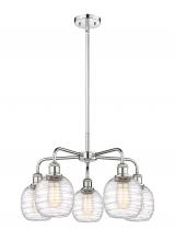  516-5CR-PC-G1013 - Belfast - 5 Light - 24 inch - Polished Chrome - Chandelier