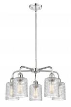  516-5CR-PC-G112C-5CL - Cobbleskill - 5 Light - 23 inch - Polished Chrome - Chandelier