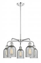  516-5CR-PC-G257 - Caledonia - 5 Light - 23 inch - Polished Chrome - Chandelier