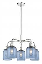  516-5CR-PC-G558-6BL - Bella - 5 Light - 24 inch - Polished Chrome - Chandelier