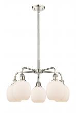  516-5CR-PN-G101 - Belfast - 5 Light - 24 inch - Polished Nickel - Chandelier