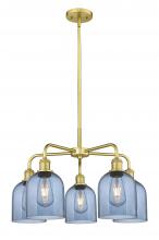  516-5CR-SG-G558-6BL - Bella - 5 Light - 24 inch - Satin Gold - Chandelier