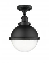  517-1CH-BK-HFS-82-BK-LED - Hampden - 1 Light - 9 inch - Matte Black - Semi-Flush Mount