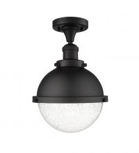  517-1CH-BK-HFS-84-BK-LED - Hampden - 1 Light - 9 inch - Matte Black - Semi-Flush Mount