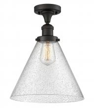  517-1CH-OB-G44-L-LED - Cone - 1 Light - 12 inch - Oil Rubbed Bronze - Semi-Flush Mount