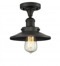  517-1CH-OB-M5-LED - Railroad - 1 Light - 7 inch - Oil Rubbed Bronze - Semi-Flush Mount