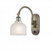  518-1W-AB-G411-LED - Dayton - 1 Light - 6 inch - Antique Brass - Sconce