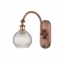  518-1W-AC-G122C-6CL - Athens - 1 Light - 6 inch - Antique Copper - Sconce