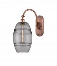  518-1W-AC-G557-8SM - Vaz - 1 Light - 8 inch - Antique Copper - Sconce