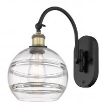  518-1W-BAB-G556-8CL - Rochester - 1 Light - 8 inch - Black Antique Brass - Sconce