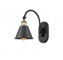  518-1W-BAB-M8-LED - Smithfield - 1 Light - 7 inch - Black Antique Brass - Sconce