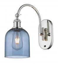  518-1W-PN-G558-6BL - Bella - 1 Light - 6 inch - Polished Nickel - Sconce