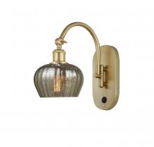  518-1W-SG-G96 - Fenton - 1 Light - 7 inch - Satin Gold - Sconce