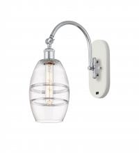  518-1W-WPC-G557-6CL - Vaz - 1 Light - 6 inch - White Polished Chrome - Sconce