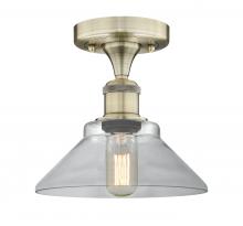  616-1F-AB-G132 - Orwell - 1 Light - 8 inch - Antique Brass - Flush Mount