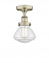 Innovations Lighting 616-1F-AB-G324 - Olean - 1 Light - 7 inch - Antique Brass - Semi-Flush Mount