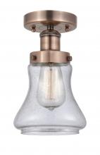  616-1F-AC-G194 - Bellmont - 1 Light - 6 inch - Antique Copper - Semi-Flush Mount