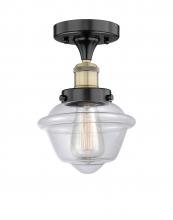  616-1F-BAB-G532 - Oxford - 1 Light - 7 inch - Black Antique Brass - Semi-Flush Mount