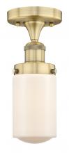  616-1F-BB-G311 - Dover - 1 Light - 5 inch - Brushed Brass - Semi-Flush Mount