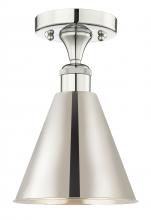  616-1F-PN-MBC-8-PN - Berkshire - 1 Light - 8 inch - Polished Nickel - Semi-Flush Mount