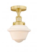  616-1F-SG-G531 - Oxford - 1 Light - 7 inch - Satin Gold - Semi-Flush Mount