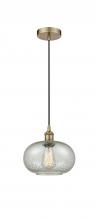  616-1P-AB-G249-LED - Gorham - 1 Light - 10 inch - Antique Brass - Cord hung - Mini Pendant