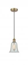  616-1P-AB-G2811-LED - Hanover - 1 Light - 6 inch - Antique Brass - Cord hung - Mini Pendant