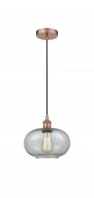  616-1P-AC-G247-LED - Gorham - 1 Light - 10 inch - Antique Copper - Cord hung - Mini Pendant