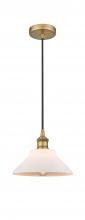  616-1P-BB-G131-LED - Orwell - 1 Light - 8 inch - Brushed Brass - Cord hung - Mini Pendant