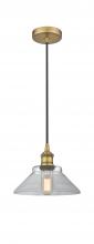  616-1P-BB-G132-LED - Orwell - 1 Light - 8 inch - Brushed Brass - Cord hung - Mini Pendant