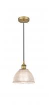  616-1P-BB-G422 - Arietta - 1 Light - 8 inch - Brushed Brass - Cord hung - Mini Pendant