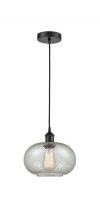  616-1P-BK-G249-LED - Gorham - 1 Light - 10 inch - Matte Black - Cord hung - Mini Pendant