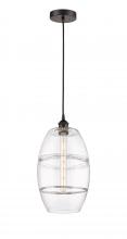  616-1P-OB-G557-10CL - Vaz - 1 Light - 10 inch - Oil Rubbed Bronze - Cord hung - Mini Pendant