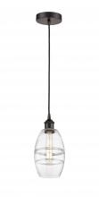  616-1P-OB-G557-6CL - Vaz - 1 Light - 6 inch - Oil Rubbed Bronze - Cord hung - Mini Pendant