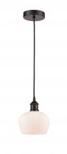  616-1P-OB-G91-LED - Fenton - 1 Light - 7 inch - Oil Rubbed Bronze - Cord hung - Mini Pendant