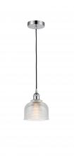  616-1P-PC-G412-LED - Dayton - 1 Light - 6 inch - Polished Chrome - Cord hung - Mini Pendant