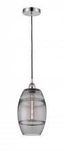  616-1P-PC-G557-8SM - Vaz - 1 Light - 8 inch - Polished Chrome - Cord hung - Mini Pendant